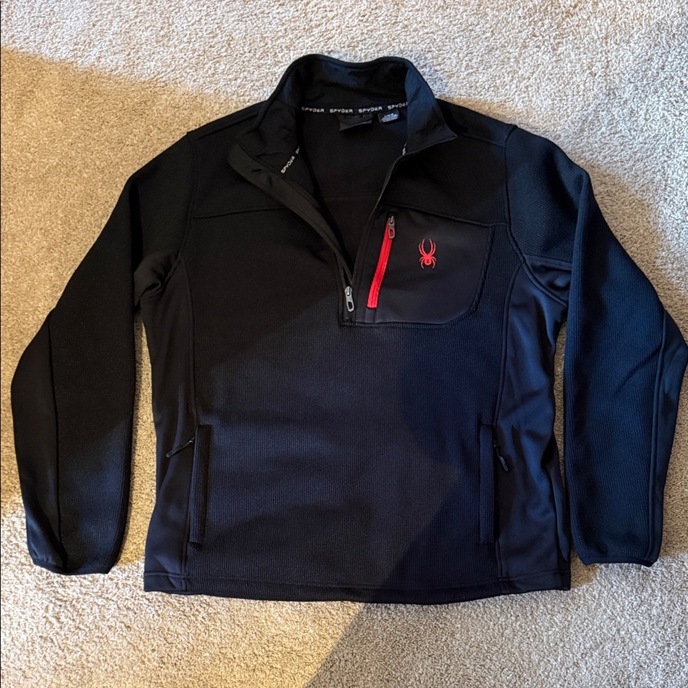Spyder Black and Red Performance Jacket for Men L NEVER WORN!